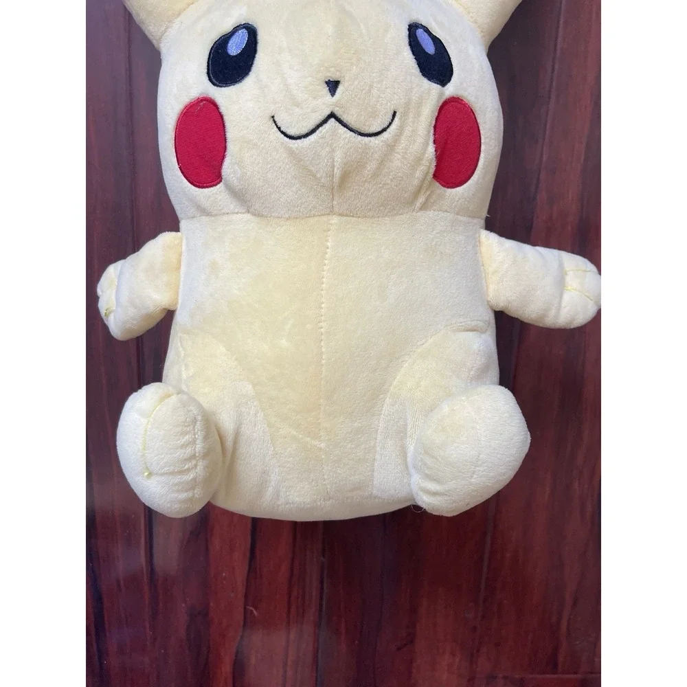 Pikachu Plush Backpack Pokémon Yellow Soft Kids Stuffed Bag 2015 Cute Preowned